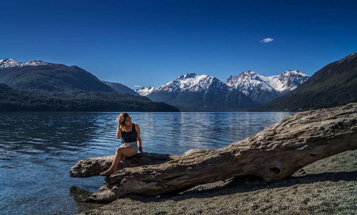 Marina in Bariloche next to the lake